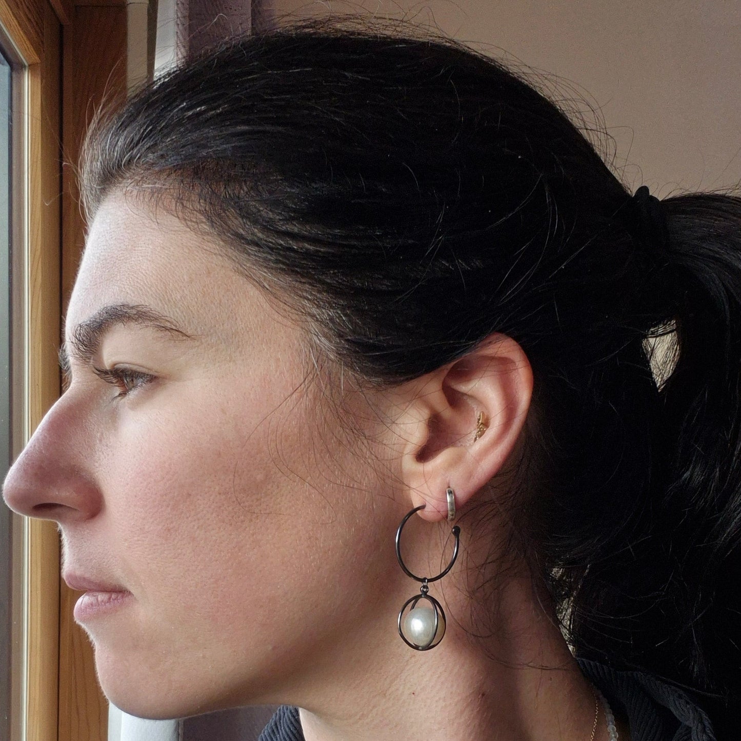 Pearl Orbit Earrings
