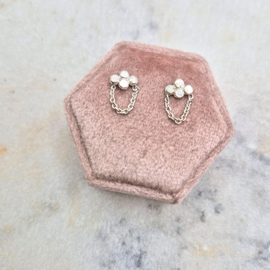 Tiny Cloud Earrings
